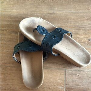 Black Leather Sandals